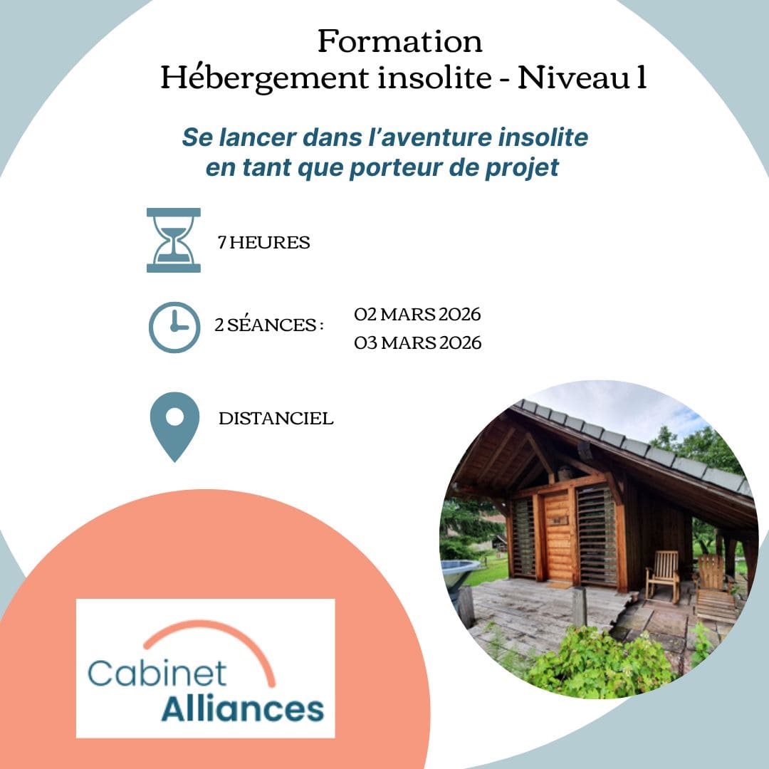 Formation 2026 porteur de projet insolite du Cabinet Alliances